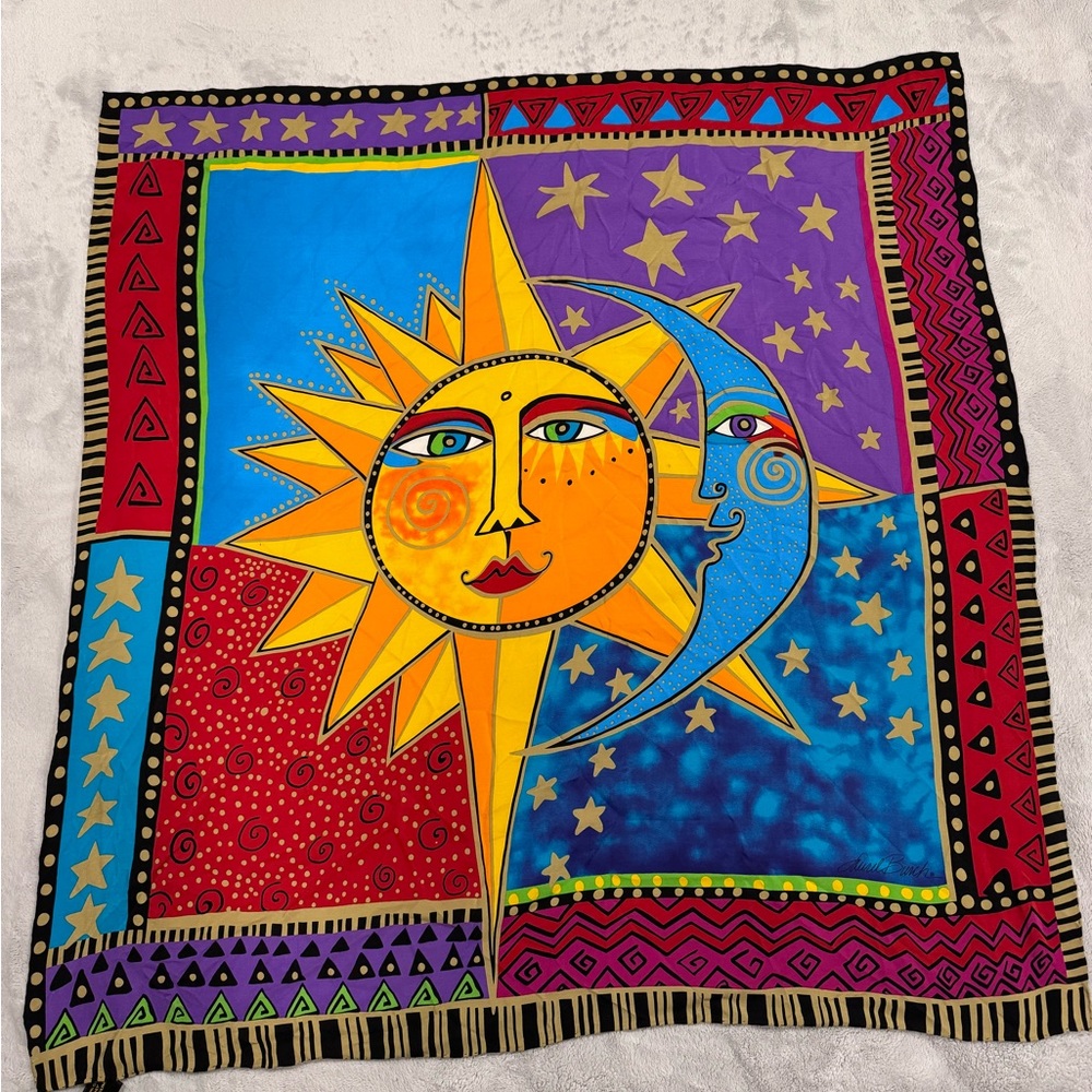 LAUREL BURCH SILK SCARF 33”